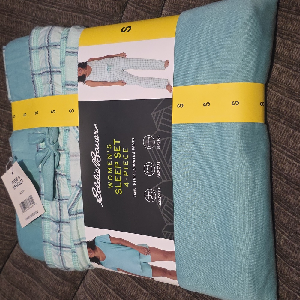 New Eddie Bauer Wmn's 4 Pc Sleep Set Size Small